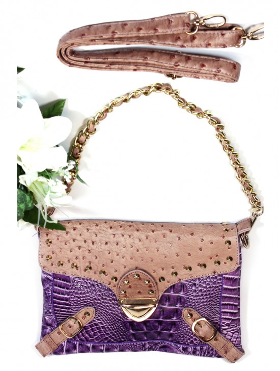 Faux Crocodile Fashion Purse 